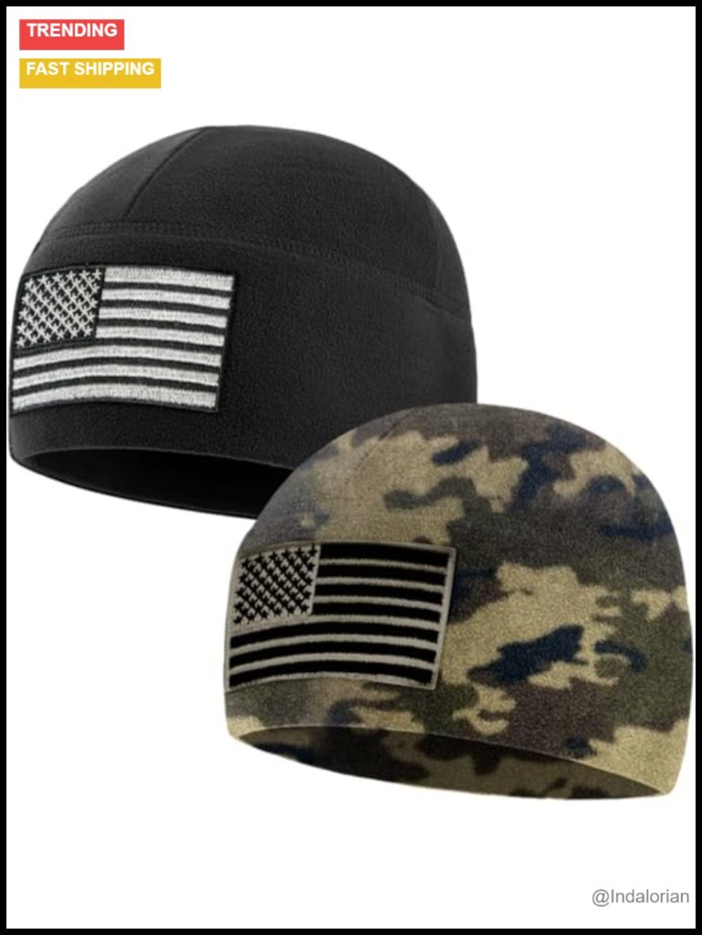 Tactical Fleece Watch Cap Military Beanie UPF 50+